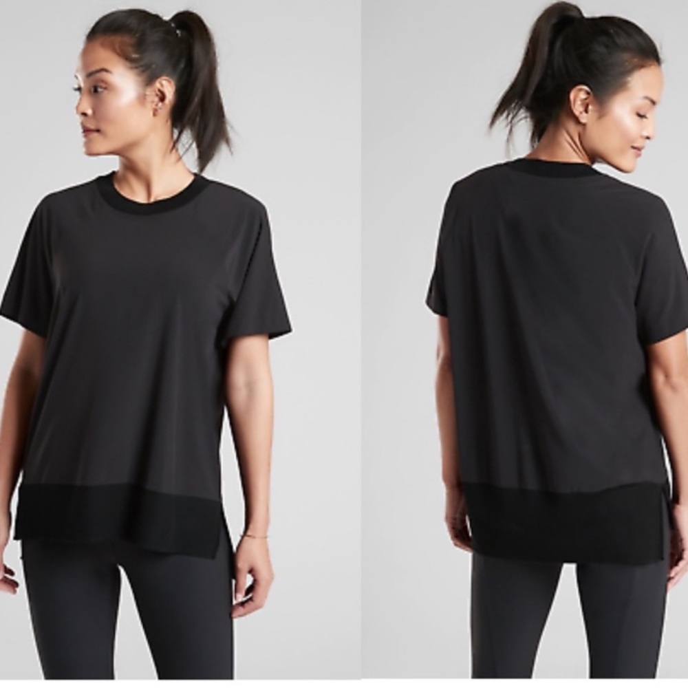 Athleta Black Ultimate 2-in-1 Support Top & Athleta Zeypher T Bundle - Picture 13 of 13